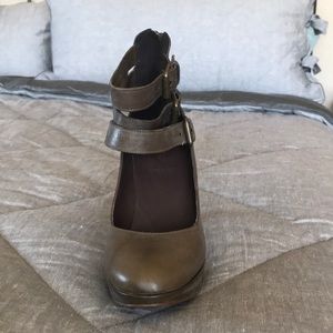 Olive green JCREW heels